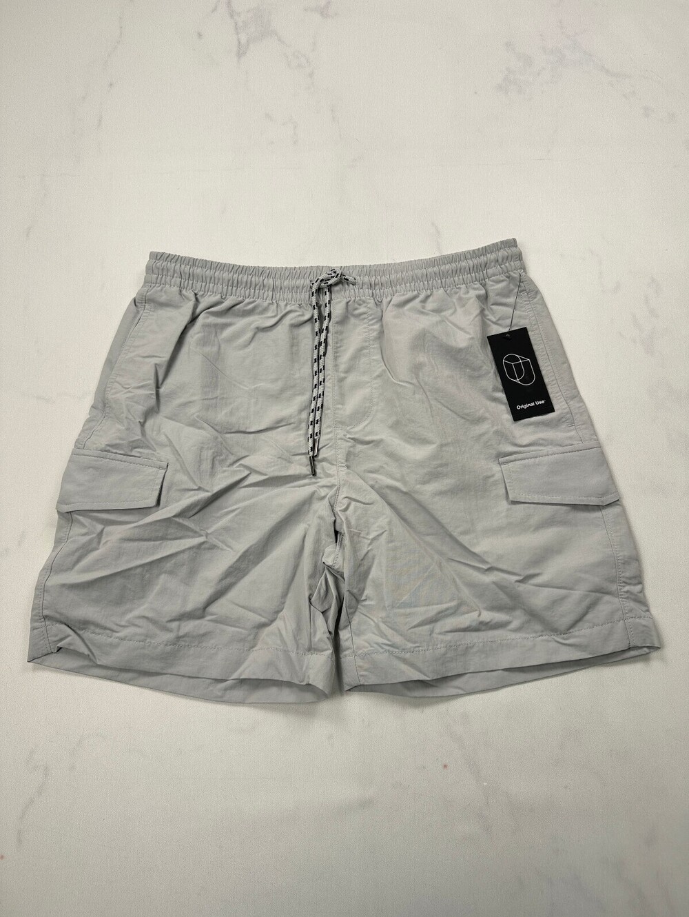 Original Use Bermuda Shorts Dove Gray Contemporary Adjustable - Mens S